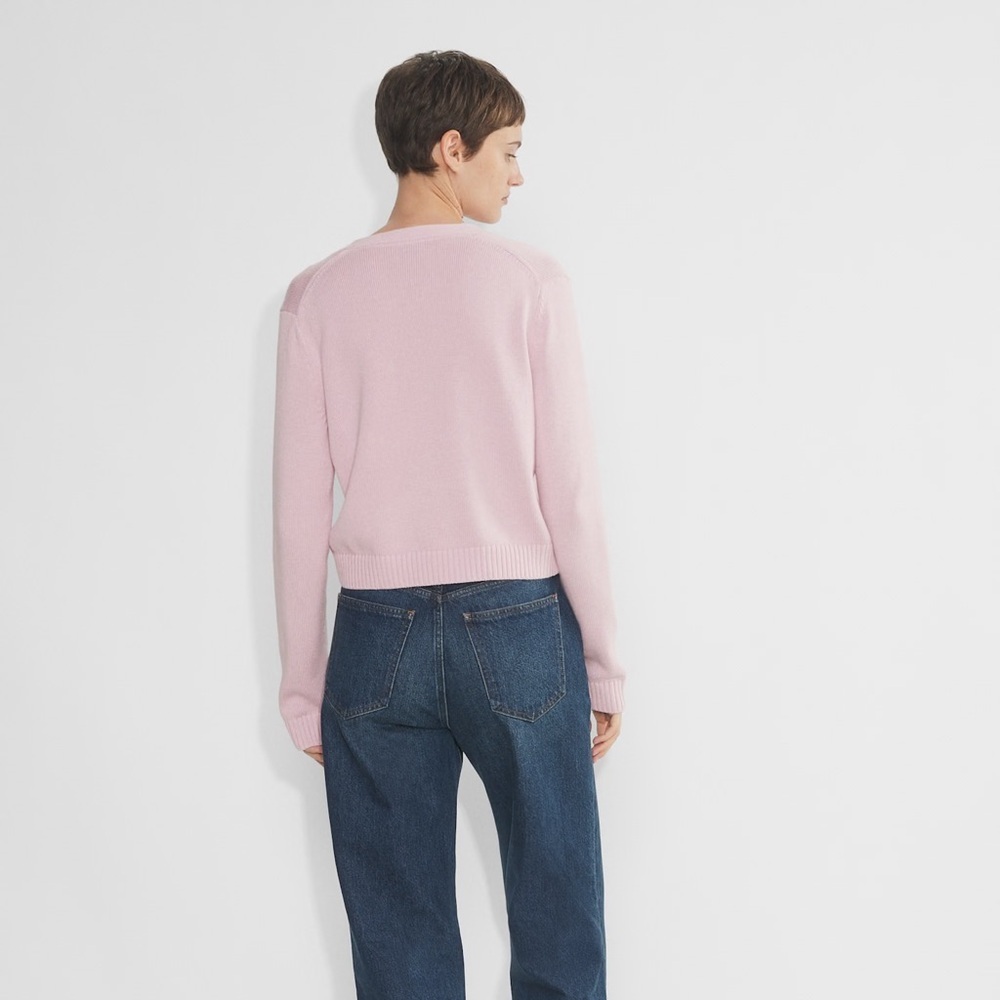 Aritzia Sunday Best pink cotton cashmere Shellie cardigan sweater - XS NWOT - Picture 5 of 10
